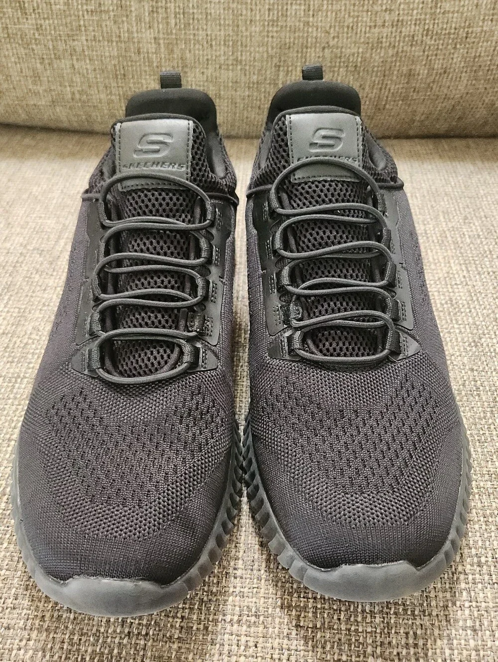 Skechers Cessnock Relaxed Air Cooled Memory Foam Work Black Slip Resist 10.5
